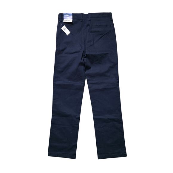 Old Navy Boys Straight Fit Uniform Pants Size 14 Navy Blue Flat Front NWT - Picture 5 of 8